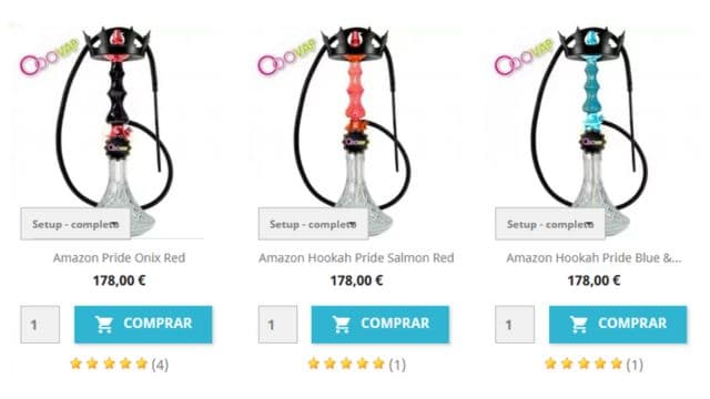 productos amazon hookah
